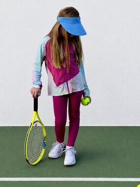 Moodytiger Girls Magenta Leggings Size 6 (120cm)